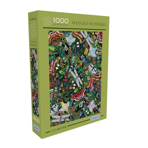 Gibsons The Art File 1000-teiliges Puzzle, wunderschönes buntes Kunstwerk, Magie, Natur, Insekt, nachhaltiges Gibsons für Erwachsene, Teenager, hochwertiges 100% recyceltes Brett, tolles Geschenk Gibsons The Art File 1000-teiliges Puzzle, wunderschönes buntes Kunstwerk, Magie, Natur, Insekt, nachhaltiges Gibsons für Erwachsene, Teenager, hochwertiges 100% recyceltes Brett, tolles Geschenk von Gibsons