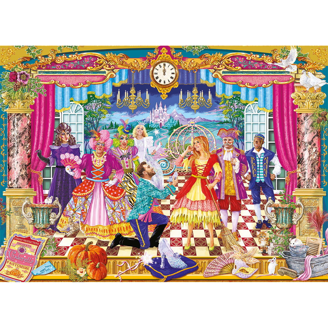 Gibsons The Glass Slipper 1000 Teile Puzzle Gibsons-G6445 von Gibsons