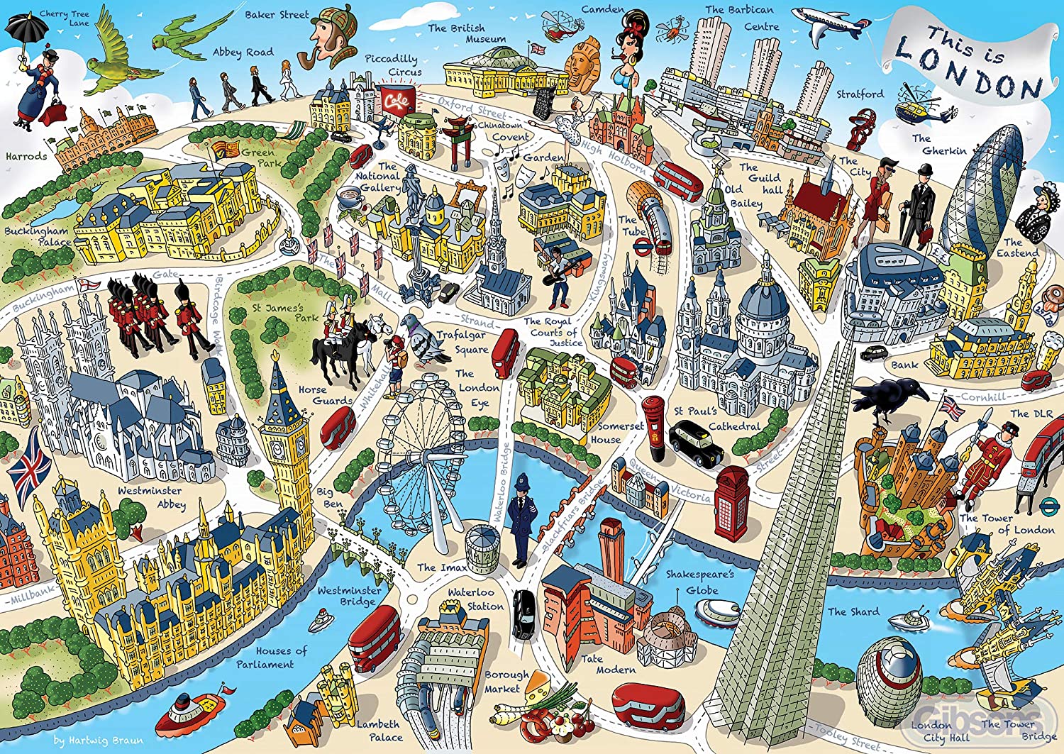 Gibsons This is London 500 Teile Puzzle Gibsons-G3137 von Gibsons