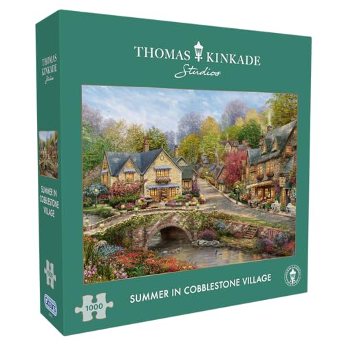 Gibsons Thomas Kinkade, Sommer im Kopfsteinpflasterdorf, 1000 Teile, schönes Kunstwerk, nachhaltiges Gibsons für Erwachsene, Teenager, hochwertiges 100 % recyceltes Brett, tolles Geschenk, Gibsons Gibsons Thomas Kinkade, Sommer im Kopfsteinpflasterdorf, 1000 Teile, schönes Kunstwerk, nachhaltiges Gibsons für Erwachsene, Teenager, hochwertiges 100 % recyceltes Brett, tolles Geschenk, Gibsons von Gibsons