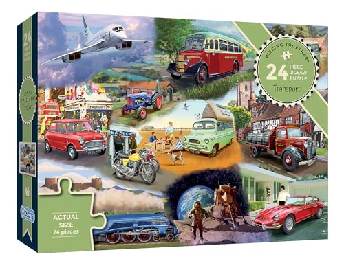 Gibsons Transport Extra großes 24-teiliges Puzzle | Aktivität für Menschen mit Demenz von Gibsons Transport Extra großes 24-teiliges Puzzle | Aktivität für Menschen mit Demenz von von Gibsons