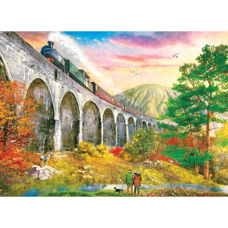 Gibsons Überquerung Des Glenfinnan-Viadukts 1000 Teile Puzzle Gibsons-G6365 von Gibsons