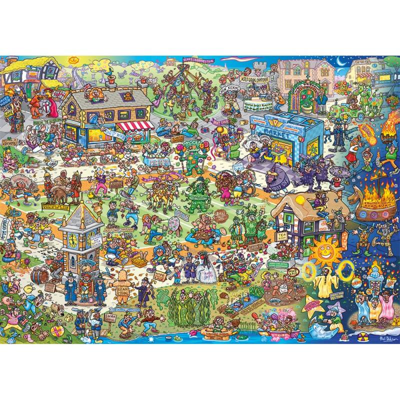 Gibsons Witze: Barmy Britain 1000 Teile Puzzle Gibsons-G7152 von Gibsons