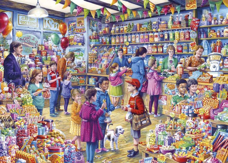 Gibsons XL Teile - The Old Sweet Shop 500 Teile Puzzle Gibsons-G3545 von Gibsons