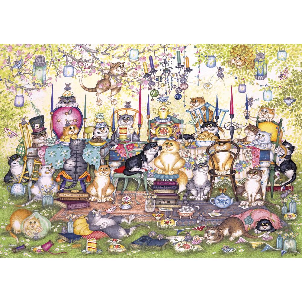 Gibsons XXL Teile - Mad Catter's Tea Party 250 Teile Puzzle Gibsons-G2717 von Gibsons