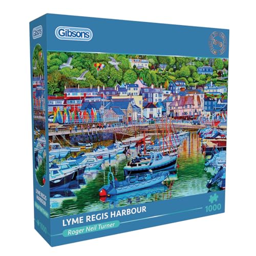 Lyme Regis Harbour 1000 Teile Puzzle, britische Costal-Puzzle, nachhaltiges Puzzle für Erwachsene, 100 % recyceltes Premium-Karton, tolles Geschenk für Erwachsene, Gibsons Games Lyme Regis Harbour 1000 Teile Puzzle, britische Costal-Puzzle, nachhaltiges Puzzle für Erwachsene, 100 % recyceltes Premium-Karton, tolles Geschenk für Erwachsene, Gibsons Games von Gibsons