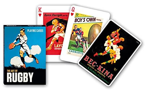 Piatnik The Art of Rugby Single Deck Spielkarten Kartenspiel | Packung mit Karten von Gibsons