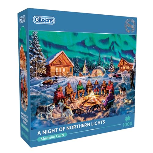 Puzzle mit 1000 Teilen: Eine Nacht Nordlichter Puzzle mit 1000 Teilen: Eine Nacht Nordlichter von Gibsons