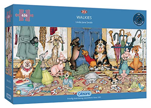 Walkies | 636 Teile Puzzle | Panorama-Hundepuzzle | Nachhaltiges Puzzle für Erwachsene | 100% recyceltes Premium-Pad | Tolles Geschenk für Erwachsene | Gibsons Games Walkies | 636 Teile Puzzle | Panorama-Hundepuzzle | Nachhaltiges Puzzle für Erwachsene | 100% recyceltes Premium-Pad | Tolles Geschenk für Erwachsene | Gibsons Games von Gibsons