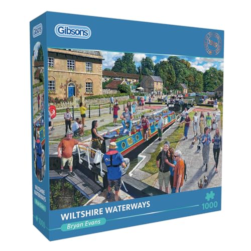Wiltshire Waterways 1000 Teile Puzzle, Brisish Canal Puzzle, nachhaltiges Puzzle für Erwachsene, 100 % recyceltes Premium-Karton, tolles Geschenk für Erwachsene, Gibsons Games Wiltshire Waterways 1000 Teile Puzzle, Brisish Canal Puzzle, nachhaltiges Puzzle für Erwachsene, 100 % recyceltes Premium-Karton, tolles Geschenk für Erwachsene, Gibsons Games von Gibsons
