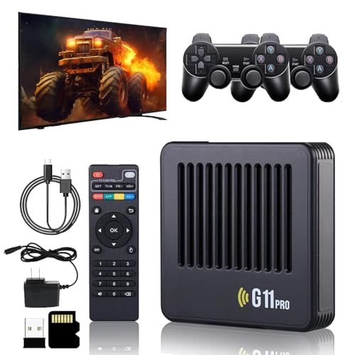 2026 Upgrade Retrowave G11 Pro, G11 Pro Konsole, 4K HD Retrowave g11 pro 100000 Spiele, Portable Plug & Play Video Games with 2 Wireless Dual Controllers (64G) von Gienslru
