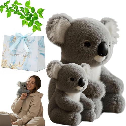 Gienslru The Koaly – Emotionale Heilung Auf Anfrage, The Koaly, Der Koaly, Ultra-Soft Koala Plush Mimics The Matural Movements Like a Real Koala, Koala Hug for Stress Relief (25cm hoch+50cm hoch) von Gienslru