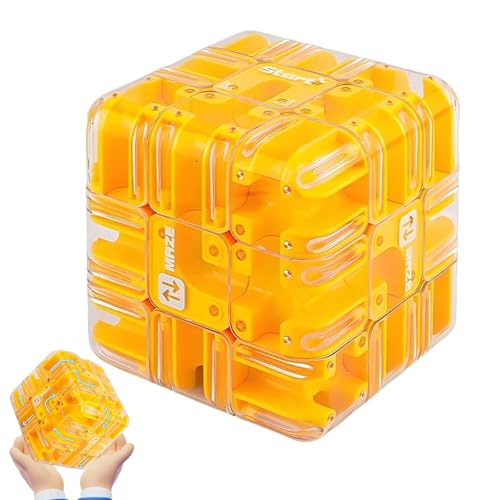 Large Labyrinth 3D Puzzle Maze Cube, 3D Maze Puzzle Cube, Spatial Awareness Brain Training Toy for Stress Relief & Logic Development, Educational Focus Game Gift for Adults Teens (B) von Gienslru