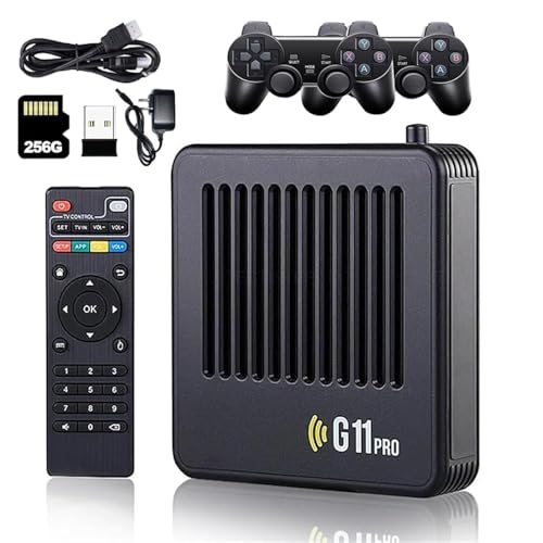 Retrowave G11 Pro, 2025 Upgrade Retrowave G11 Pro 100000 Spiele, Retro Game Console 4K, Plug & Play Video Games with 2 Wireless Dual Controllers (256GB) von Gienslru