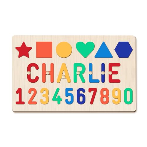GifXify Personalisierte Holzpuzzle mit Name - Personalisierte Geschenke Baby - Montessori Spielzeug ab 1 Jahr, 2 Jahre - Steckpuzzle Holz mit Namen - Motorikspielzeug Kinder ab 1 Jahren GifXify Personalisierte Holzpuzzle mit Name - Personalisierte Geschenke Baby - Montessori Spielzeug ab 1 Jahr, 2 Jahre - Steckpuzzle Holz mit Namen - Motorikspielzeug Kinder ab 1 Jahren von GifXify