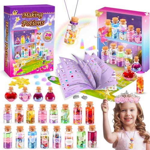 Gifitizi Kreatives Geschenke für Mädchen, Bastelset Mädchen Zaubertränke Mixies Bastelset Kinder ab 6 Jahre, Basteln Mädchen 7 8 9 10 Jahre, Mädchen Spielzeug ab 5-11 Jahre, Potion Magic Tränke von Gifitizi