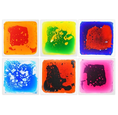 Gift Boutique Sensorische Bodenfliesen, 6 quadratische Flüssigkeitsmatte, bunt, 30,5 x 30,5 cm, für Kinderspiel, Aktivitätsmatten, Kleinkinder, Klassenzimmer mit rutschfester Unterseite Gift Boutique Sensorische Bodenfliesen, 6 quadratische Flüssigkeitsmatte, bunt, 30,5 x 30,5 cm, für Kinderspiel, Aktivitätsmatten, Kleinkinder, Klassenzimmer mit rutschfester Unterseite von Gift Boutique