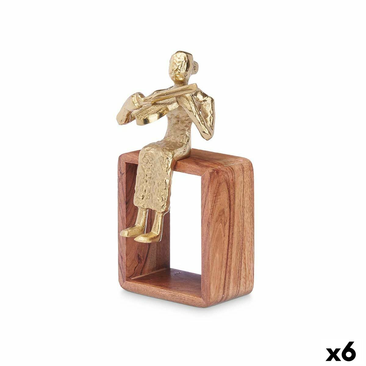 Deko-Figur Violine Gold Holz Metall 13 x 27 x 13 cm Deko-Figur Violine Gold Holz Metall 13 x 27 x 13 cm von Gift Decor