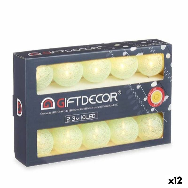 Wreath of LED Lights Gift Decor BL-005 BL-005 Green 2,3 m 31 x 20 x 6,5 cm Ball (12 Units) von Gift Decor