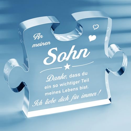 Giftasy Geschenk für Sohn - Acryl Puzzle, Geschenk für Mein Sohn Geburtstag von Giftasy