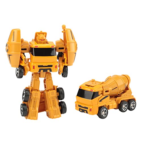 Giftik Engineering Vehicle Deformation Roboter Spielzeug, Transformer Fahrzeug LKW Auto Actionfiguren Spielzeug für Erwachsene Kinder Jungen Mädchen (Mixer) von Giftik
