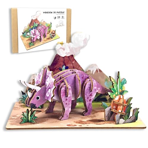 3D Holzpuzzle Triceratops 3D Holzpuzzle Triceratops von Giftmefine