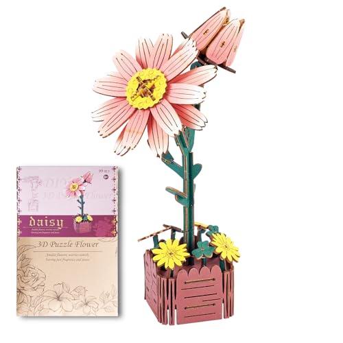 3D Erwachsene Holzblumen Jigsaw Puzzles: Geburtstagsgeschenke für sie/ihn/Frau/Frauen Freundin DIY Bastelset für Erwachsene Romantische Valentinstag Weihnachten Jahrestag Geschenk Flower Daisy 3D Erwachsene Holzblumen Jigsaw Puzzles: Geburtstagsgeschenke für sie/ihn/Frau/Frauen Freundin DIY Bastelset für Erwachsene Romantische Valentinstag Weihnachten Jahrestag Geschenk Flower Daisy von Giftmefine