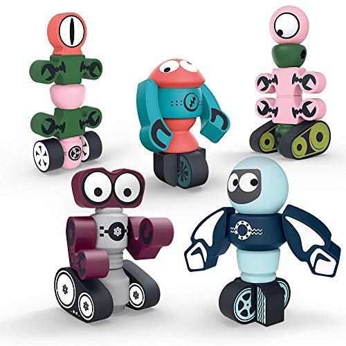 Gifts2U Magnetische Roboter, 35PCS Magnet Blöcke Set für Kinder mit Aufbewahrungsbox, Stapeln Spielzeug pädagogische Playset für Jungen und Mädchen im Alter von 3 4 5 6 7 8 9 von Gifts2U