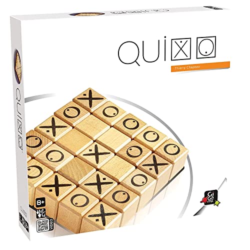Gigamic, Quixo, Familienspiel, Holzspiel, 2-4 Spieler, Ab 8+ Jahren, 15 Minuten, Deutsch, Mehrsprachig von GIGAMIC