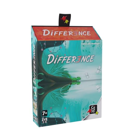 Gigamic | Difference | Familienspiel | Kartenspiel | 2-6 Spieler | Ab 7+ Jahren | 20 Minuten | Deutsch | Mehrsprachig von GIGAMIC