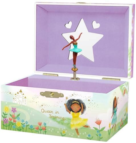 Giggle & Honey Musikalisches Schmuckkästchen für Kinder – Kinderspieluhr mit drehendem Ballerina, Schwarze Ballerina-Geburtstagsgeschenke für kleine Mädchen, 15,2 x 11,8 x 8,9 cm – Alter 3–10 Giggle & Honey Musikalisches Schmuckkästchen für Kinder – Kinderspieluhr mit drehendem Ballerina, Schwarze Ballerina-Geburtstagsgeschenke für kleine Mädchen, 15,2 x 11,8 x 8,9 cm – Alter 3–10 von Giggle & Honey