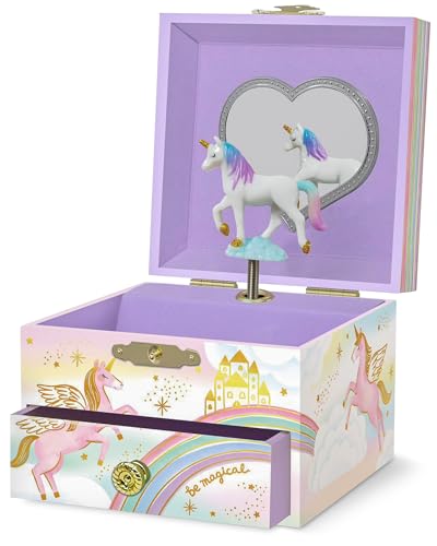 Musikalisches Einhorn-Schmuckkästchen für Mädchen – Kinder tanzende Einhorn-Spieluhr mit Spiegel, Einhorn-Geschenke für kleine Mädchen, Schmuckkästchen, Kindergeburtstagsgeschenk,3–10 Jahre Musikalisches Einhorn-Schmuckkästchen für Mädchen – Kinder tanzende Einhorn-Spieluhr mit Spiegel, Einhorn-Geschenke für kleine Mädchen, Schmuckkästchen, Kindergeburtstagsgeschenk,3–10 Jahre von Giggle & Honey