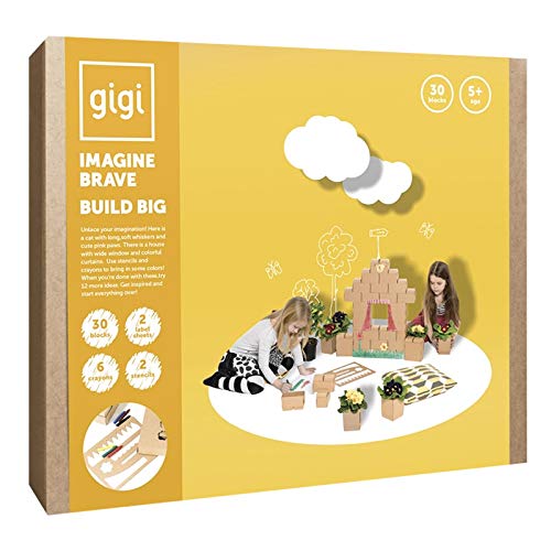 GIGI Blocks GI-G-5 Deko-Blöcke, groß, Mehrfarbig, 30 Stück von Gigi Bloks