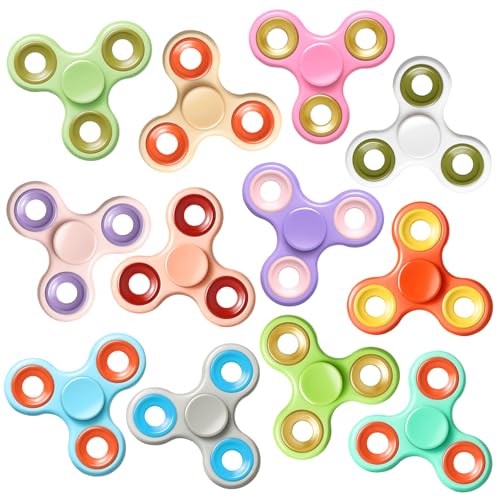 Gigilli 12er Pack Fidget Spinner Spielzeug, Finger Spinner für Kinder & Erwachsene, Stressreduzierer, Party Geschenke, Klassenzimmer Preis Gigilli 12er Pack Fidget Spinner Spielzeug, Finger Spinner für Kinder & Erwachsene, Stressreduzierer, Party Geschenke, Klassenzimmer Preis von Gigilli