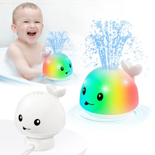 Gigilli Whale Badespielzeug, wiederaufladbares Baby Badespielzeug,Sprühwasser Licht 6-12 12-18 Monate,Sprinkler Wasser Pool Badewanne Spielzeug für Kleinkinder 1-3 2-4 Jungen Mädchen Kleinkind Kinder Gigilli Whale Badespielzeug, wiederaufladbares Baby Badespielzeug,Sprühwasser Licht 6-12 12-18 Monate,Sprinkler Wasser Pool Badewanne Spielzeug für Kleinkinder 1-3 2-4 Jungen Mädchen Kleinkind Kinder von Gigilli