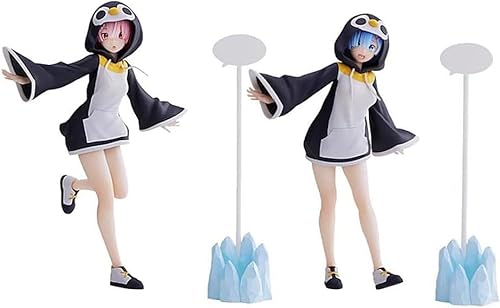 20 cm. Re:Zero Starting Life in Another World: Rem and Ram Actionfigur, PVC, Umweltschutzmaterialien, Dekoration, Ornamente (Farbe: Rosa) von Gigsja