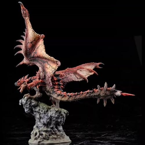 22 cm Monster Hunter männlicher Feuerdrache Actionfigur PVC Spielzeug Charakter Modell Dekoration Statue Geschenke Sammlerstücke von Gigsja