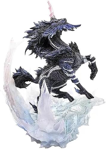 23 cm große Monster Hunter Kirin Actionfigur PVC Spielzeug Charakter Modell Dekoration Statue Geschenke Sammlerstücke (Farbe: Schwarz) von Gigsja