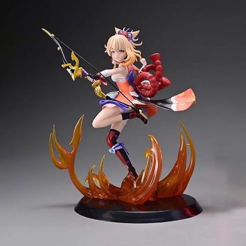 24 cm Genshin Impact Yoimiya Anime-Actionfigur, PVC-Spielzeugfigur, Modell, Dekoration, Statue, Geschenke, Sammlerstücke von Gigsja