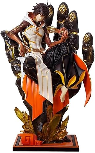 26 cm große Genshin Impact Zhongli-Figur, PVC, umweltfreundliche Materialien, geeignet für Zuhause, Büro, Schreibtisch, dekorative Ornamente, Spielzeug von Gigsja