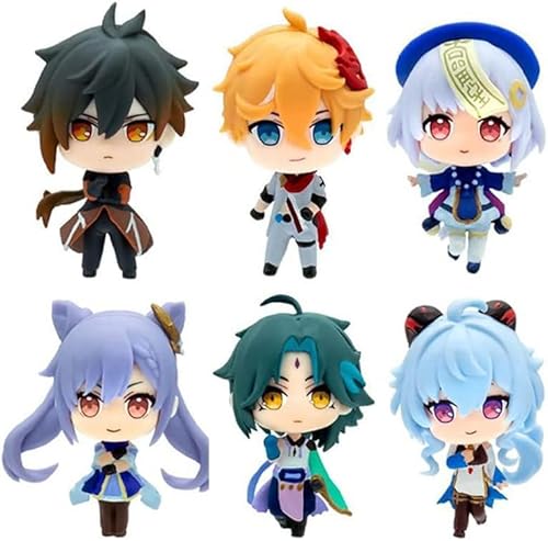 6 Stück Zhongli, Xiao, Paimon Actionfigur, Tartaglia, Anime-Figuren, Figuren, PVC-Statue, Sammlung, Dekoration, Modell, Geschenk, 7,9 cm 6 Stück Zhongli, Xiao, Paimon Actionfigur, Tartaglia, Anime-Figuren, Figuren, PVC-Statue, Sammlung, Dekoration, Modell, Geschenk, 7,9 cm von Gigsja