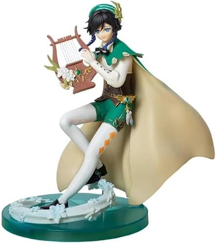 Barbatos Changeable Face PVC Action Statue Model Figur, Venti Anime Game Character Collection Figur Dekoration Geschenk 23,9 cm von Gigsja
