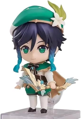 Barbatos Singer of The Sky PVC Action Statue Model Figure, Q Version Venti Anime Game Character Collection Figur Dekoration Geschenk 9,9 cm von Gigsja