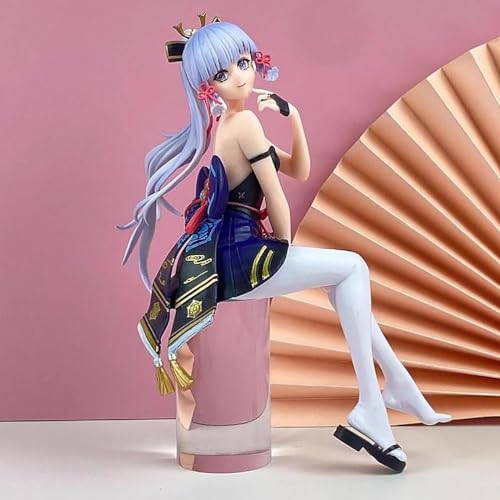 Genshin Impact Kamisato Ayaka Anime-Actionfigur, PVC, Spielzeug, Figur, Modell, Dekoration, Statue, Geschenke, Sammlerstücke, 20 cm von Gigsja