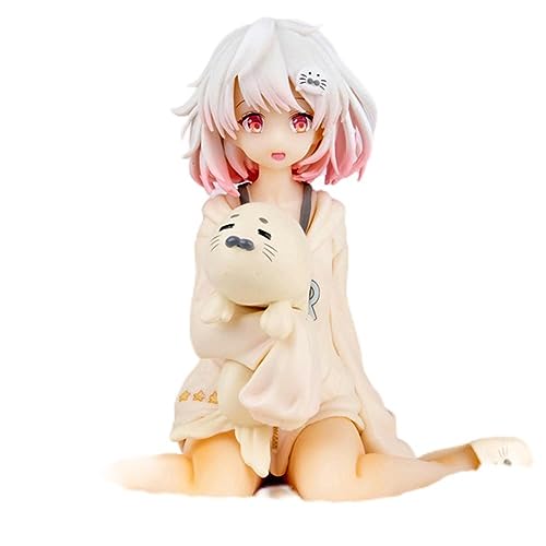 Gigsja 13cm.Schöne Mädchen Serie Virtueller Streamer Haruka Shirogami Sitzende Pose Puppe Sammelfigur Display Modell von Gigsja