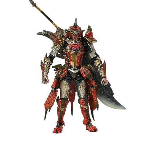 Gigsja 14cm.Monster Jäger Rathalos Rüstung Schwertmann Action Figur Sammelbares Modell Spielzeug Geschenk Puppe Figur von Gigsja