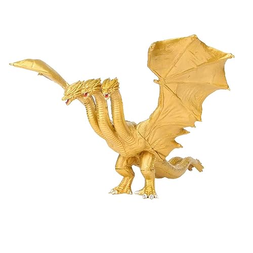 Gigsja 17cm DREI Kopf Drachen, Godzilla, König der Monster, Anime Geschenke Spielzeug Modell Aktion PVC Figur Modell von Gigsja