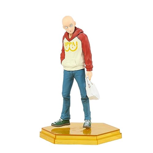 Gigsja 18cm mit Anime EIN Punch Mann Saitama PVC Figur-Geschenk für Anime Liebhaber und Modell Dekoration Enthusiasten von Gigsja