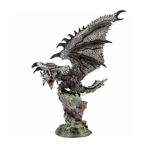Gigsja 22 cm Monster Hunter Velkhana Actionfigur PVC Spielzeug Charakter Modell Dekoration Statue Geschenke Sammlerstücke (Farbe: Braun) von Gigsja