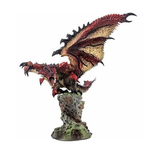 Gigsja 22 cm Monster Hunter Velkhana Actionfigur PVC Spielzeug Charakter Modell Dekoration Statue Geschenke Sammlerstücke (Farbe: Braun) von Gigsja